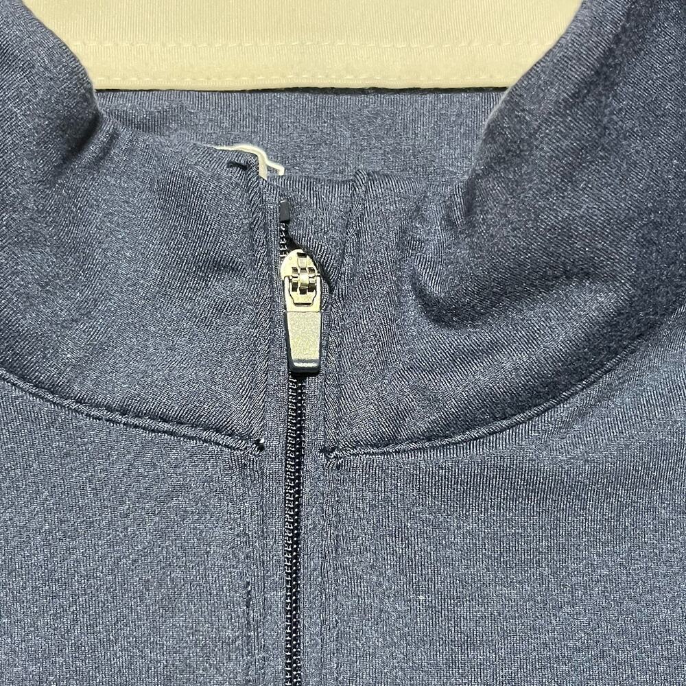 Rhoback Solid Performance Q-Zip Women's Large Fleet Navy TARGA Logo Golf EUC - Picture 7 of 13